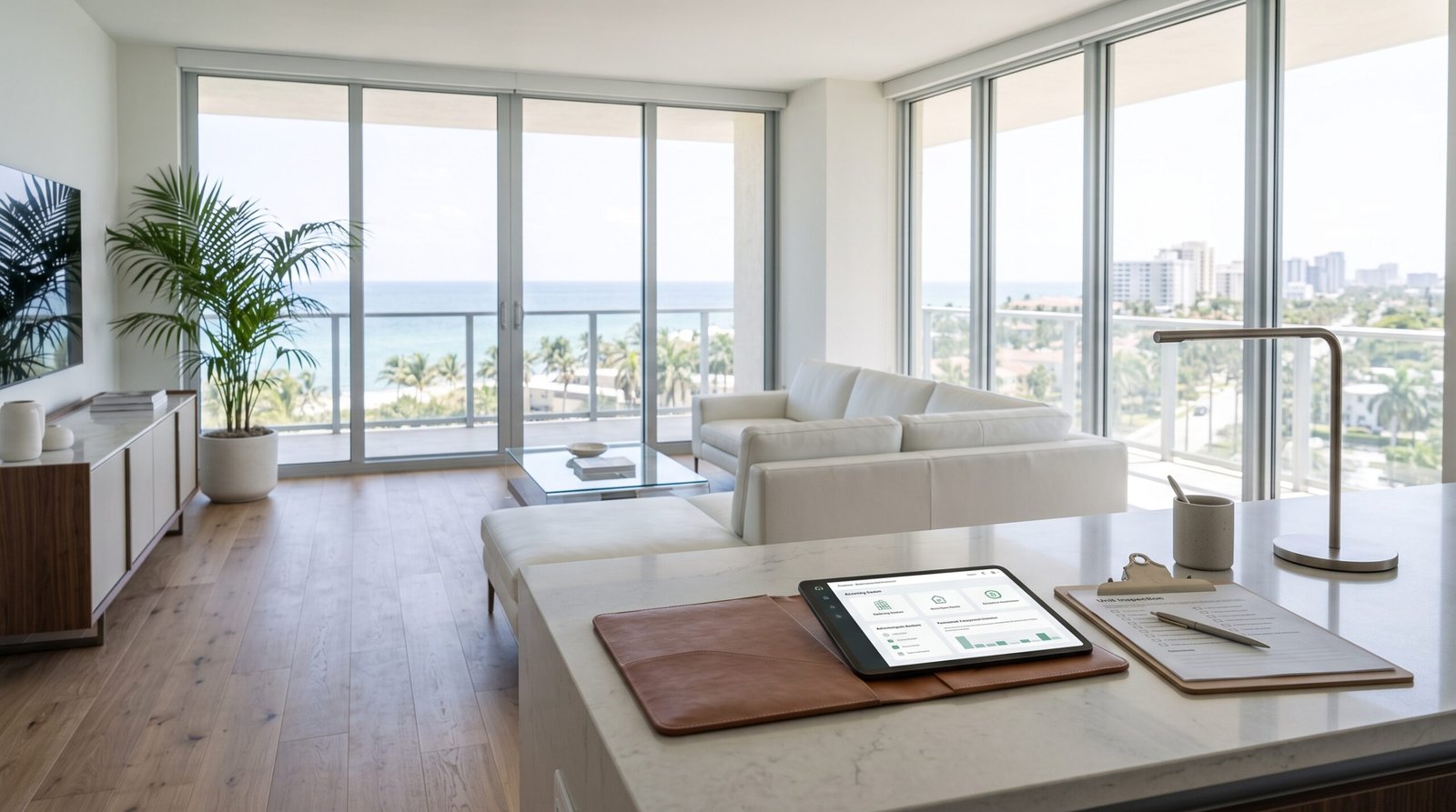 hollywood condominium living room